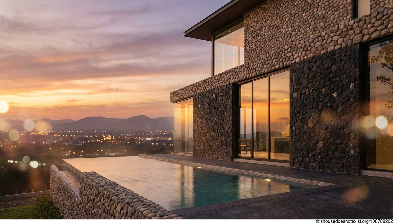 Circular Stone Sunset Haven