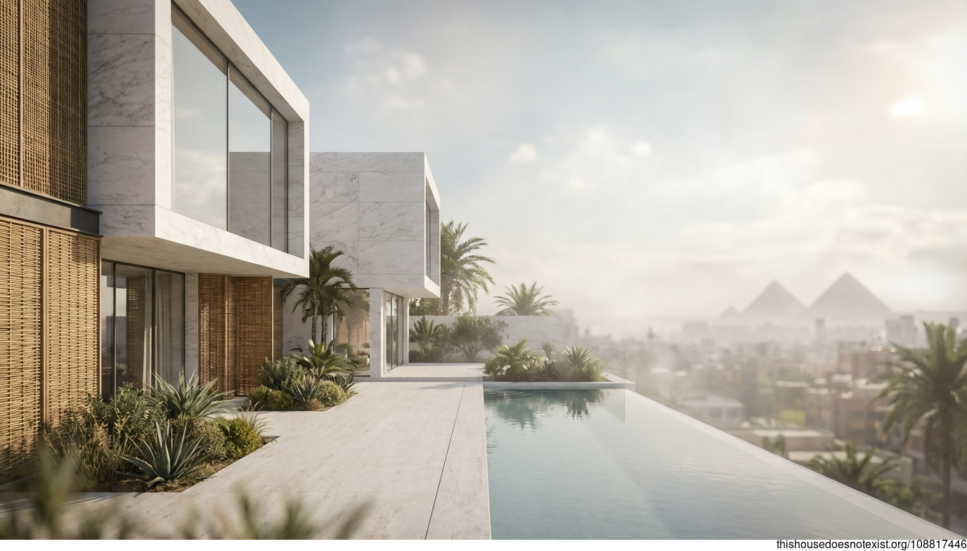 Minimalist Cairo Eco-Haven with Infinity Pool