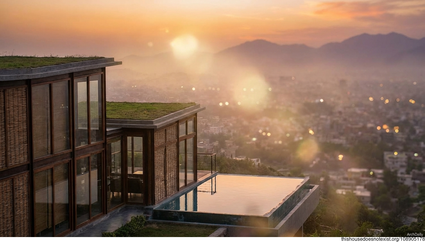 Sunset Bamboo Infinity in Peshawar