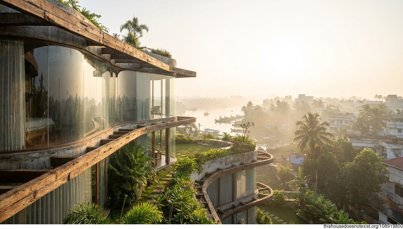 Maximalist Timber Glass Home