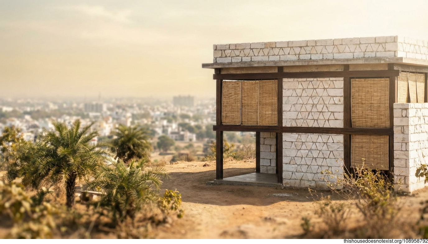 Triangular White Marble Haven in India