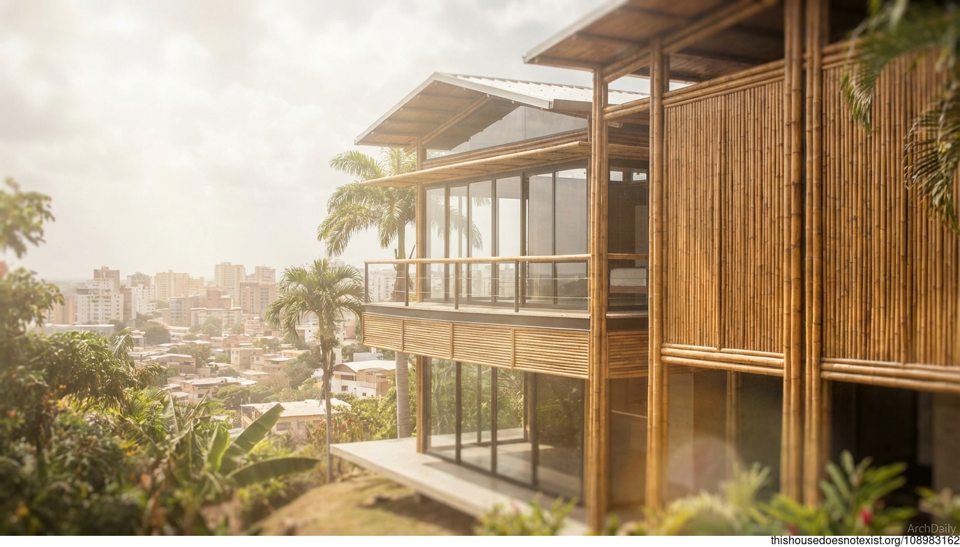 Modern Bamboo Glass Elegance in Venezuela