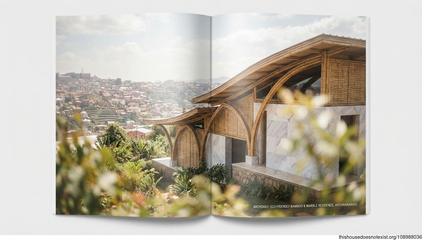 Curved Bamboo Elegance in Madagascar