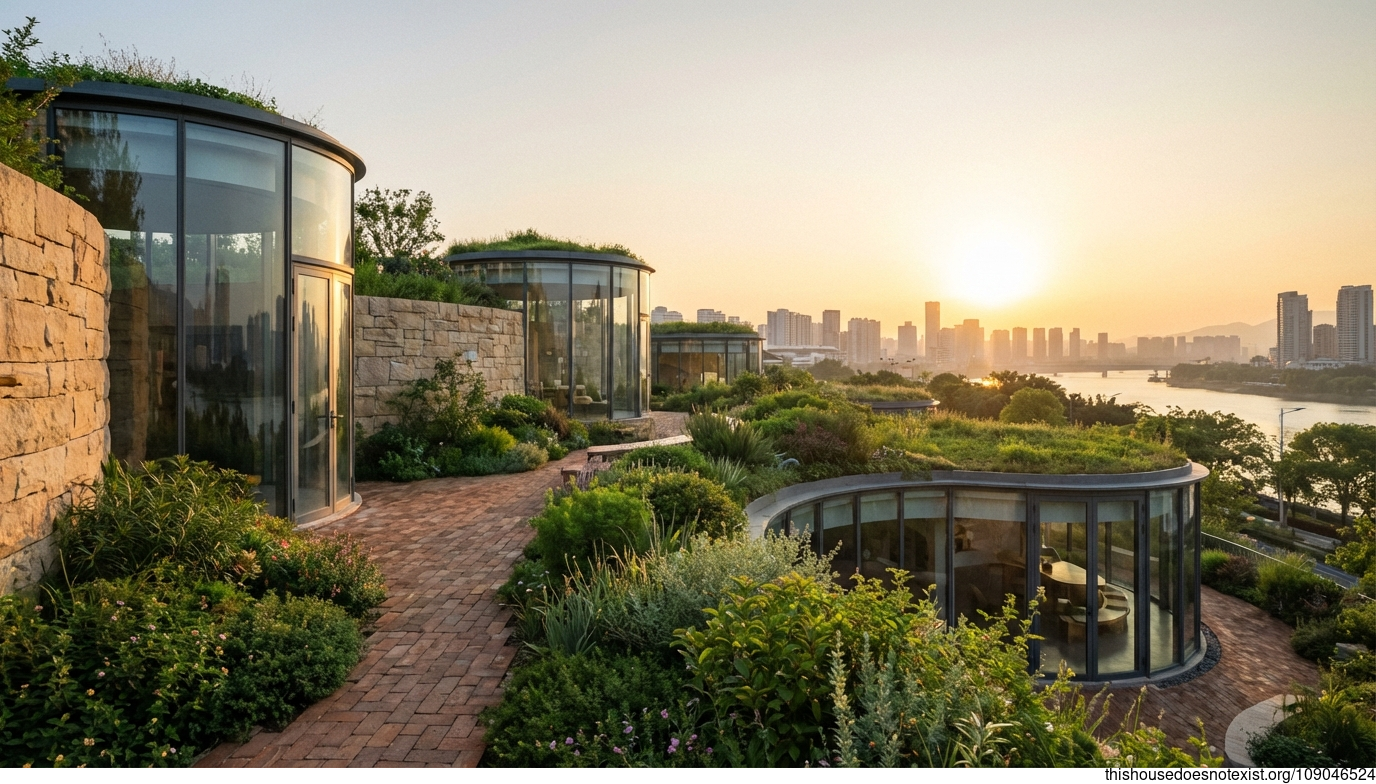 Circular Eco Sunset Haven