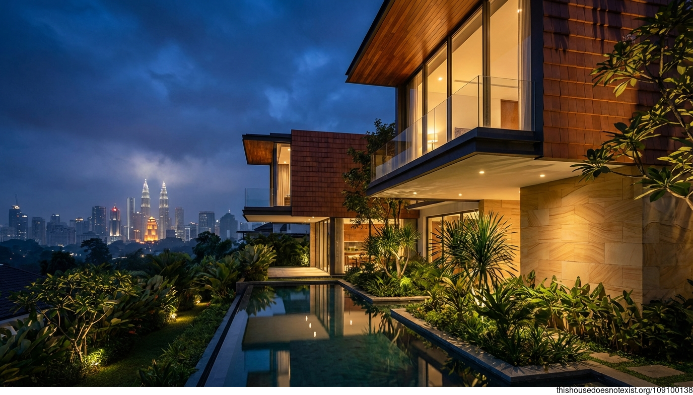 Kuala Lumpur's Modern Terracotta Twilight