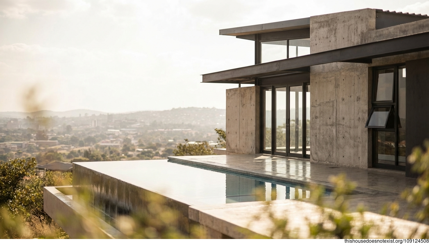 Zambian Modern Infinity Pool Retreat