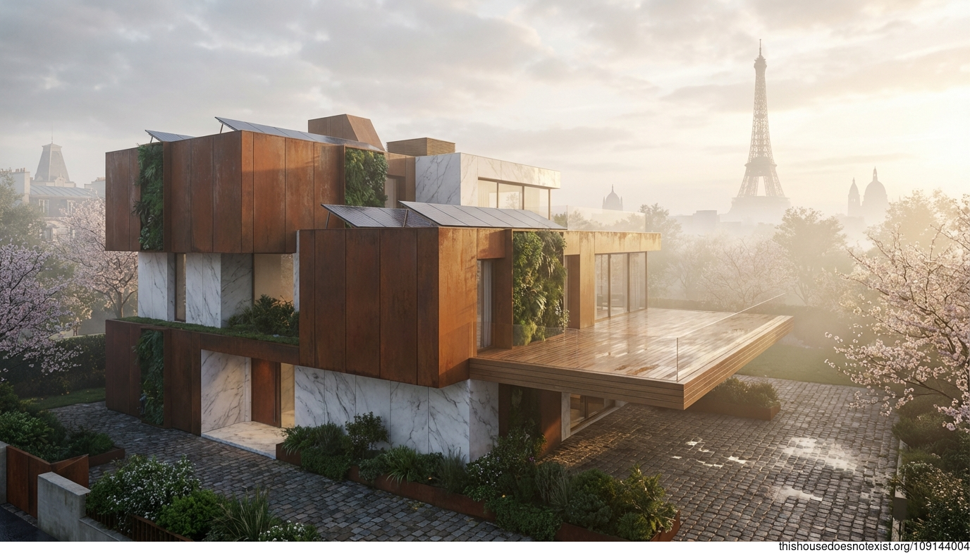 Eco-Maximalist Paris Dawn Residence