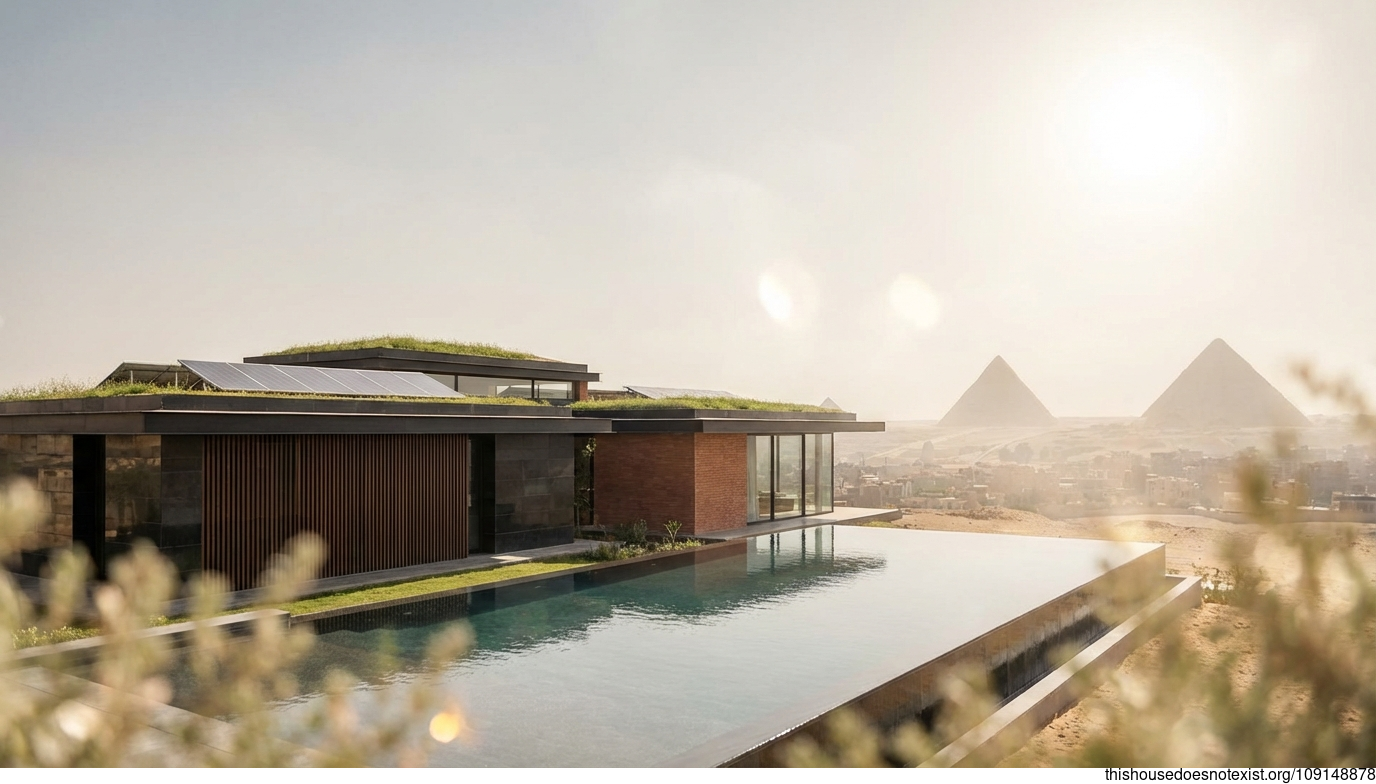 Giza's Eco Stone Infinity Retreat
