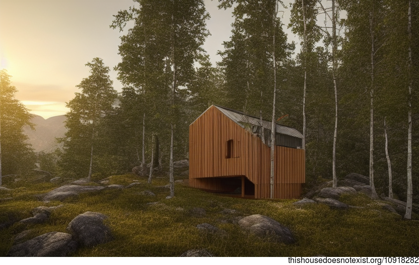 A secluded cabin in Bergen, Norway that is designed to take in the stunning sunrise views