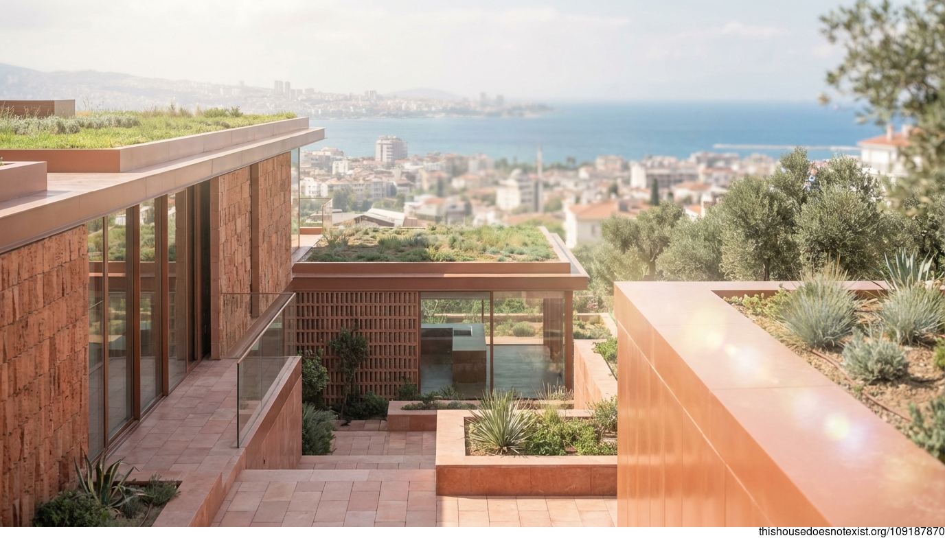 Modern Terracotta Glass Oasis