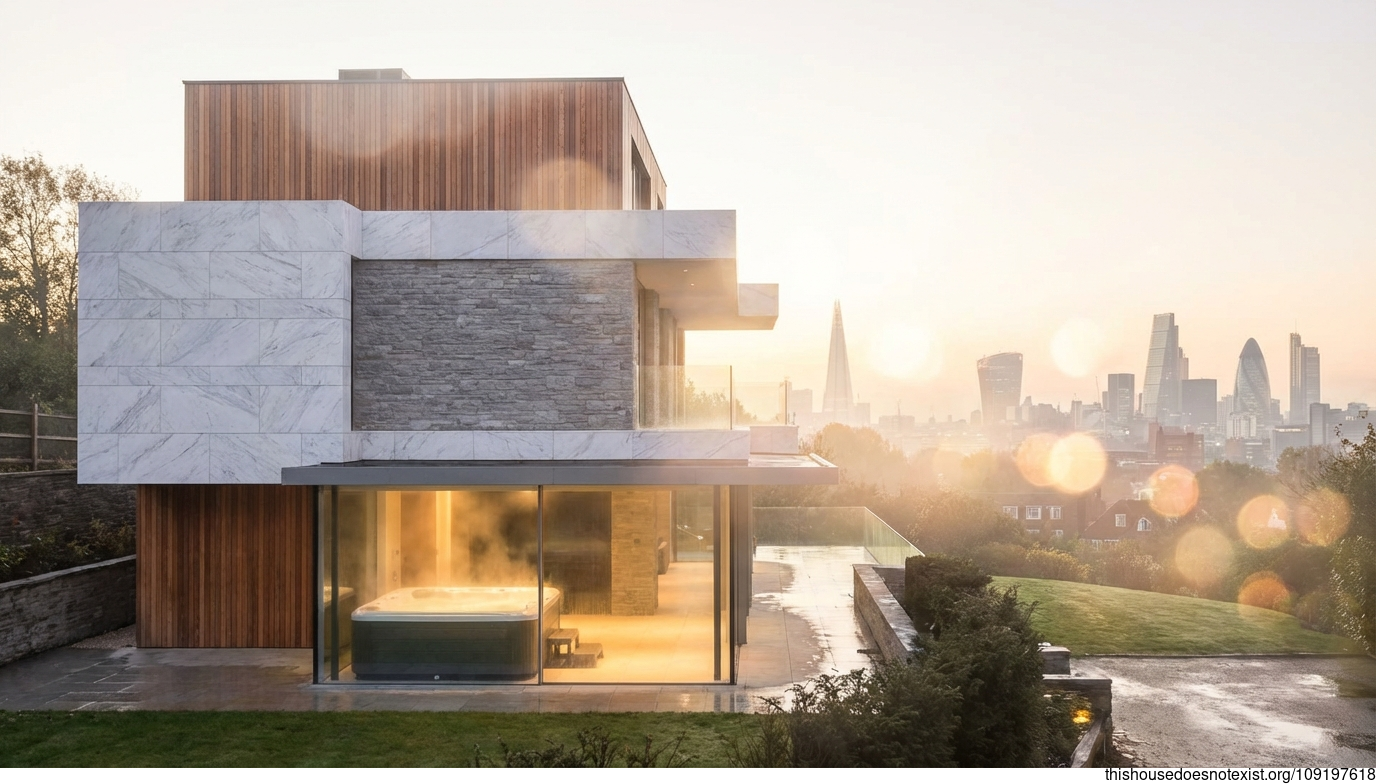 London's Circular Marble Sunrise Haven