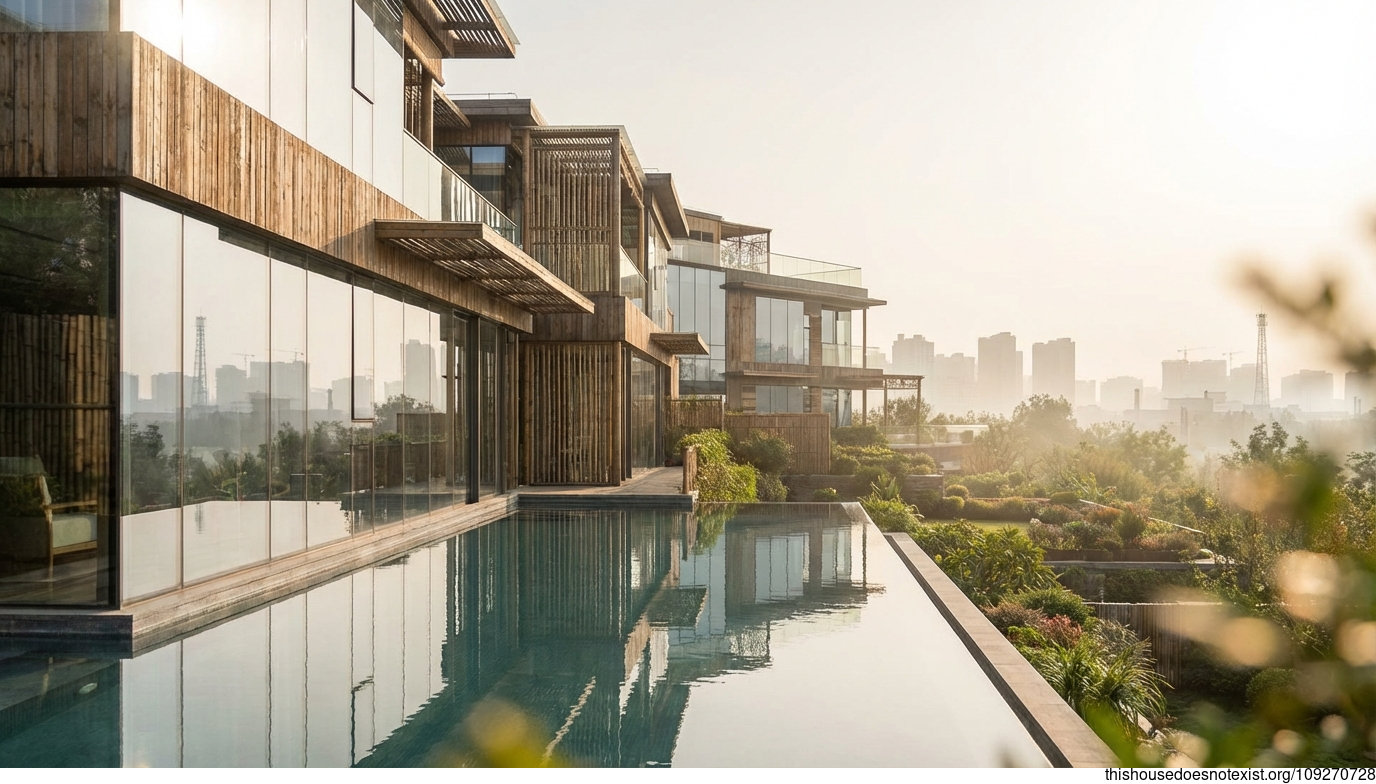 Baotou's Maximalist Bamboo Infinity Retreat