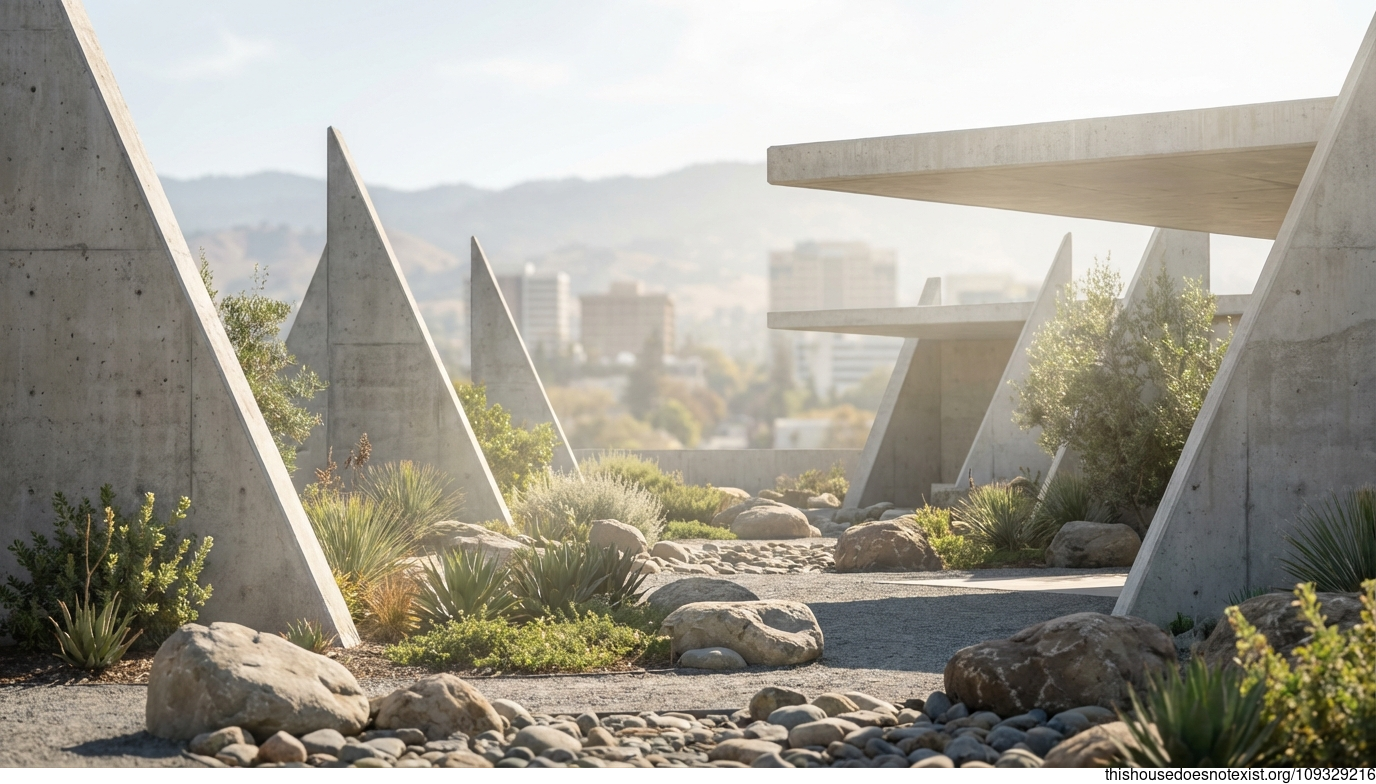 San Jose Triangular Concrete Oasis