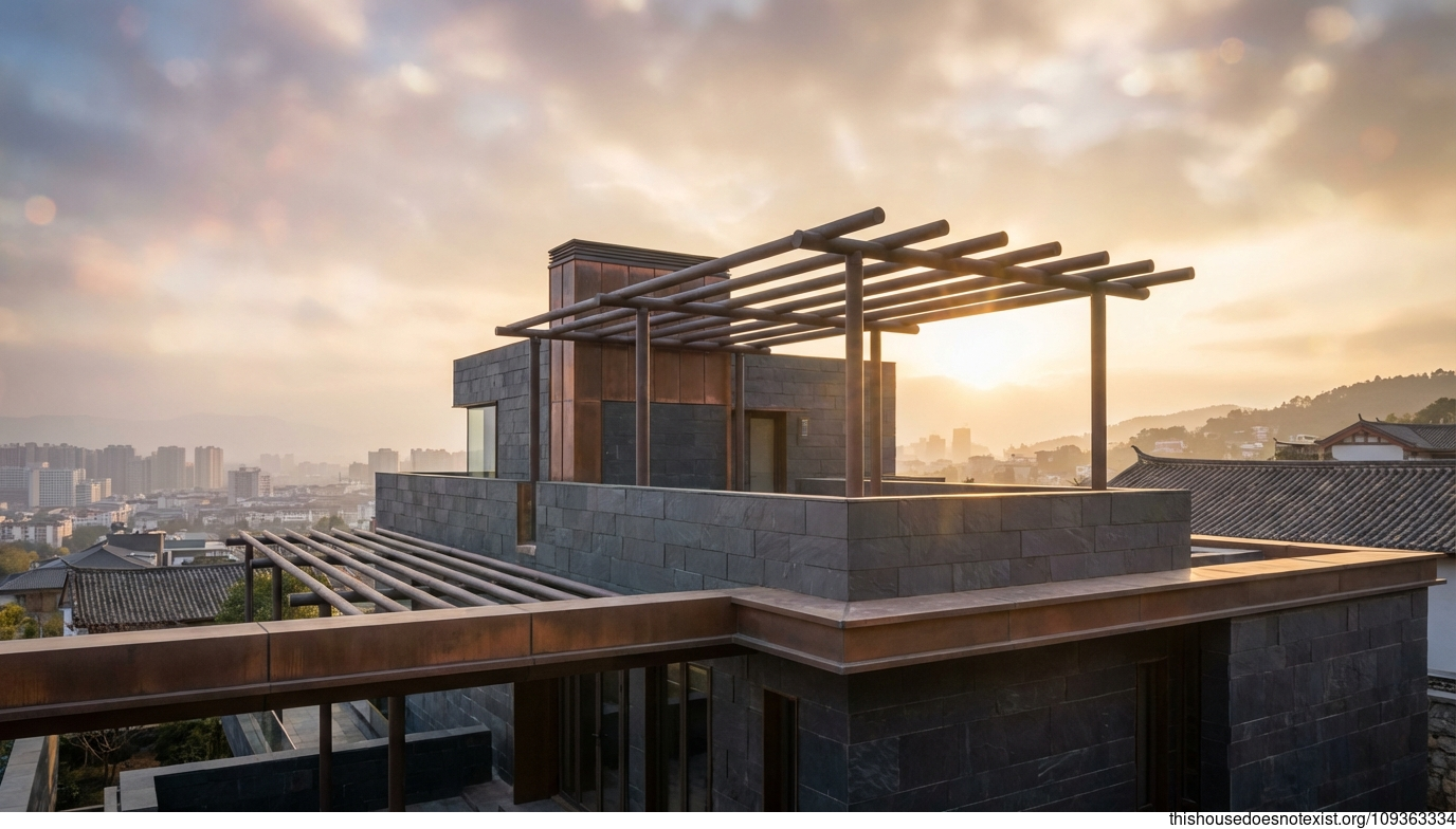 Kunming Sunset Circular Steel Haven