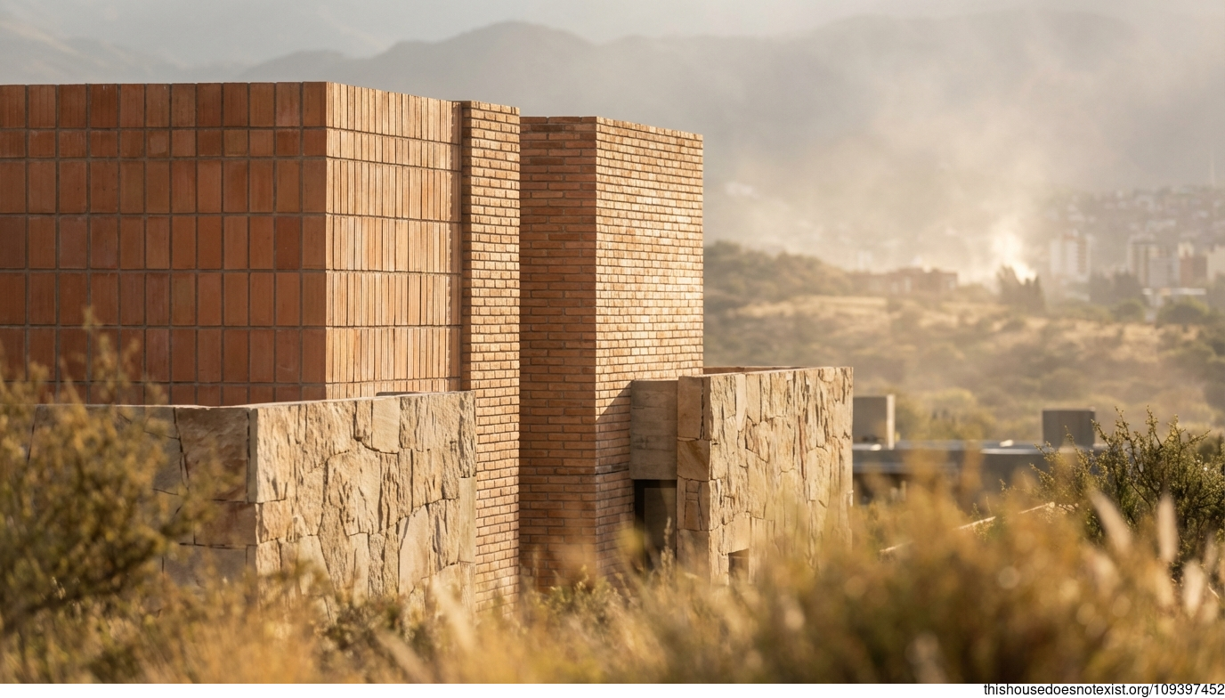 Cordoba's Terracotta Minimalist Facade