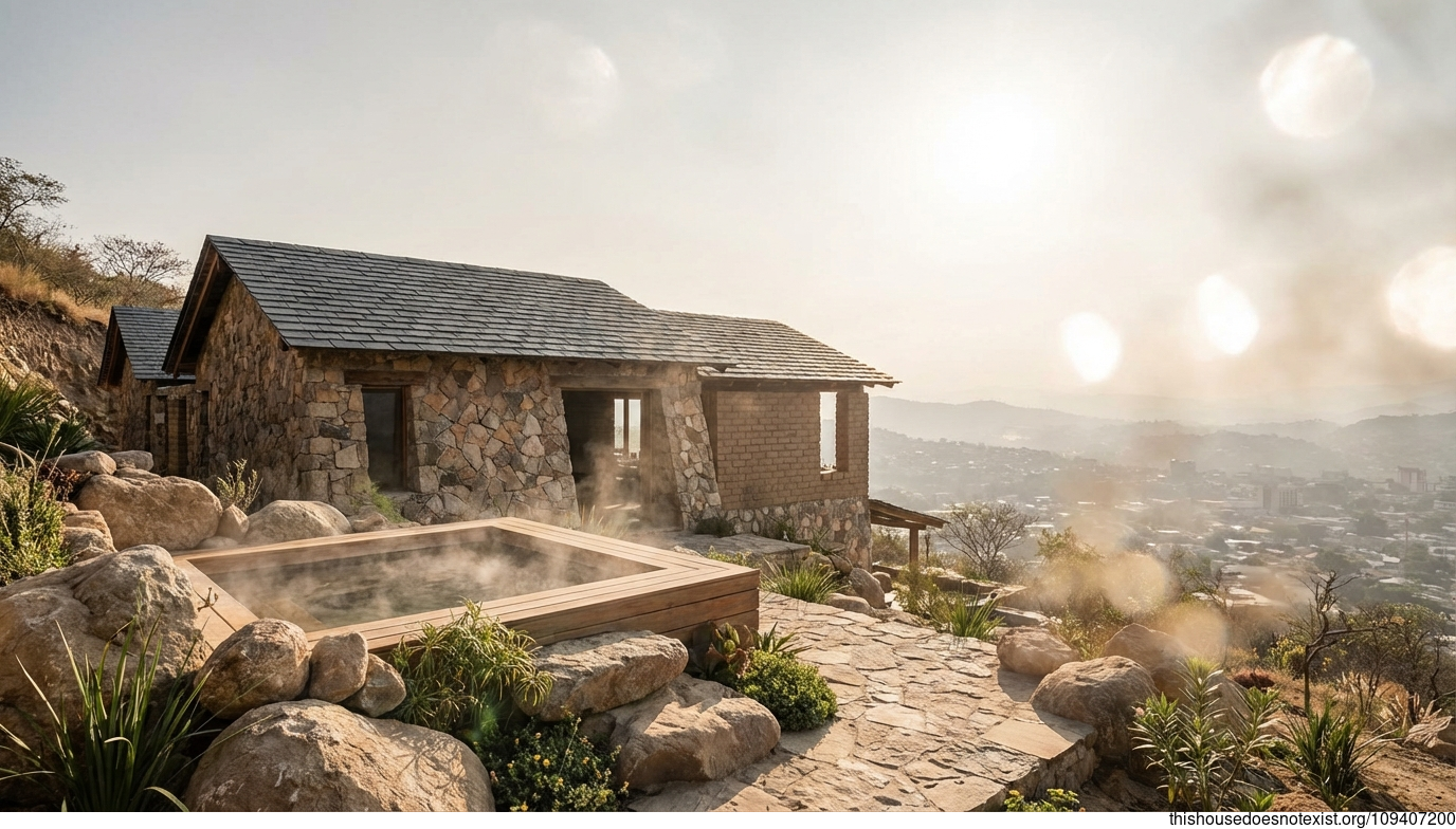 Tegucigalpa Slate Triangle Jacuzzi Retreat