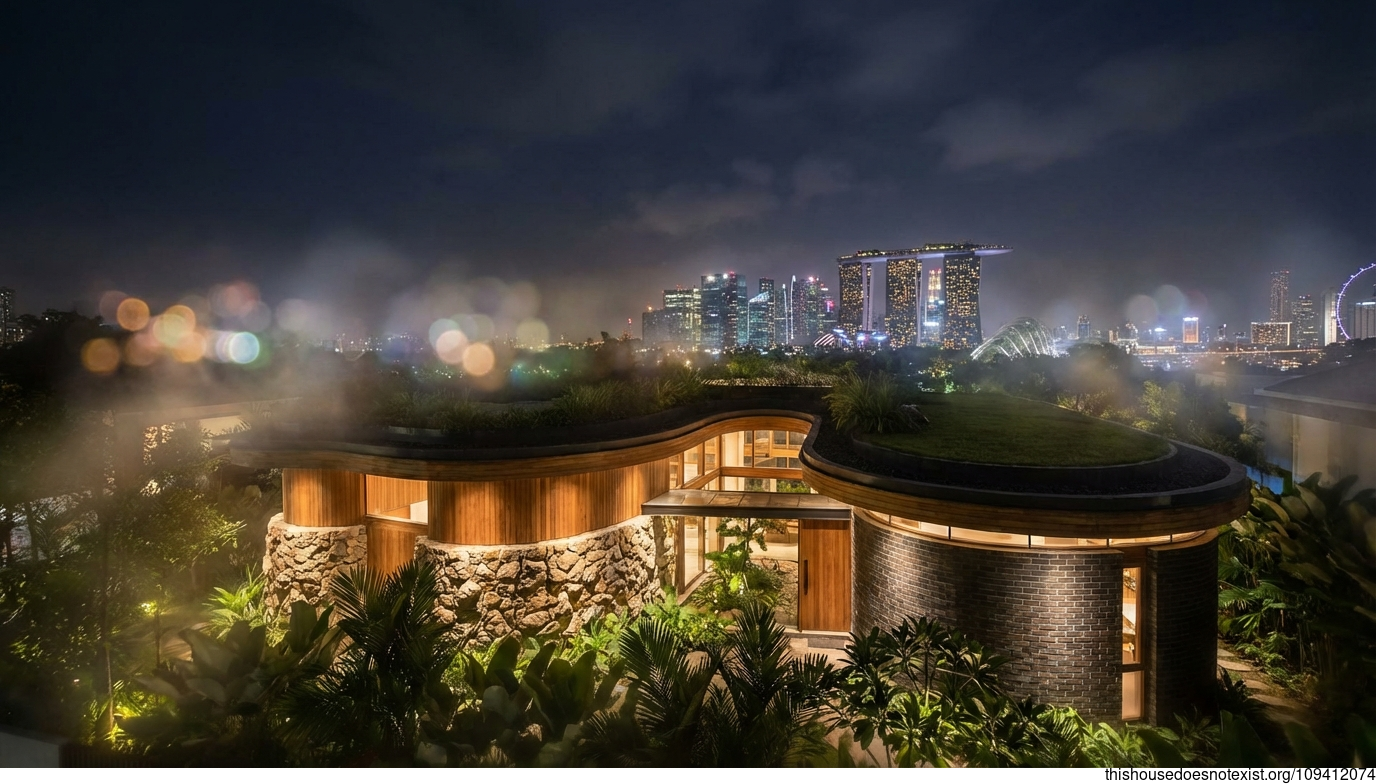 Singapore Night Curve Eco Villa