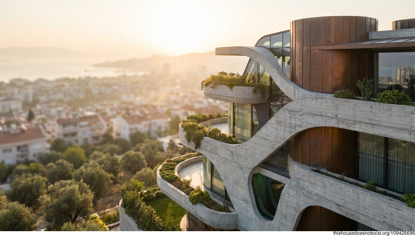 Izmir Sunrise Maximalist Curves