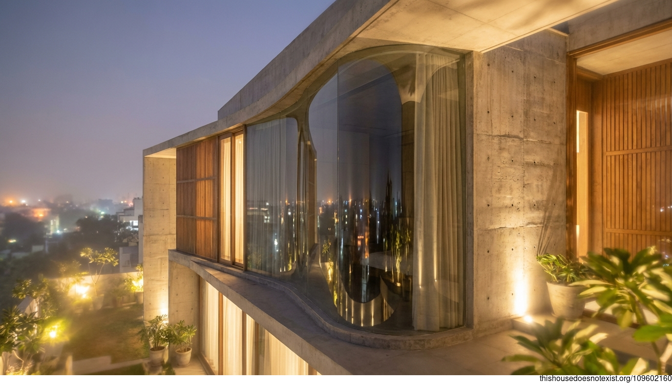 Curved Deco Minimalist Night in Meerut