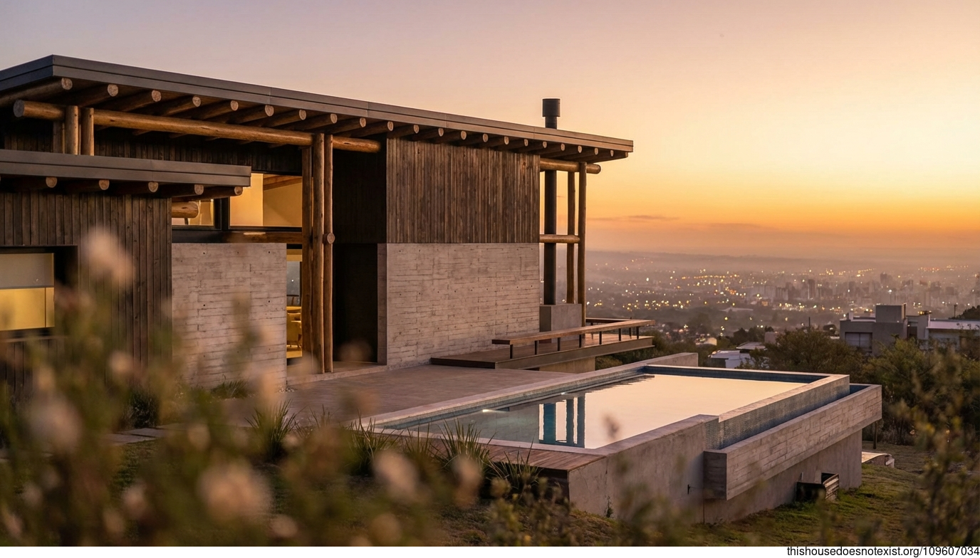 Cordoba's Circular Timber Sunset Haven