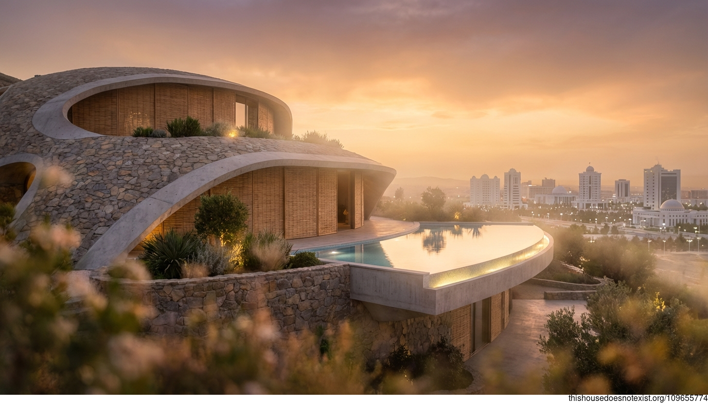 Futuristic Ashgabat Infinity Retreat