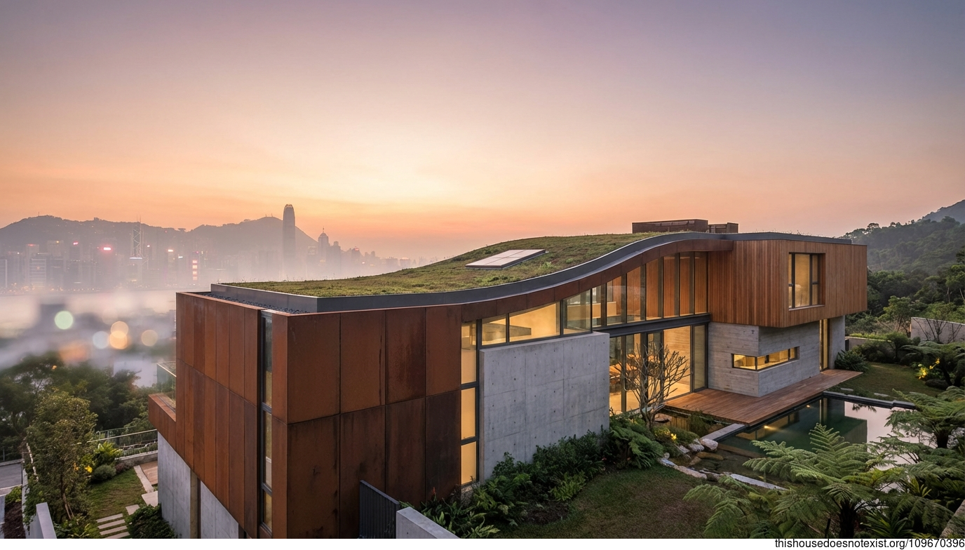 Hong Kong Sunrise Corten Retreat