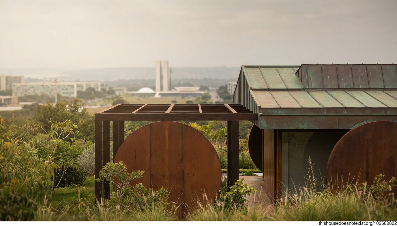 Brasilia's Corten Circle Retreat