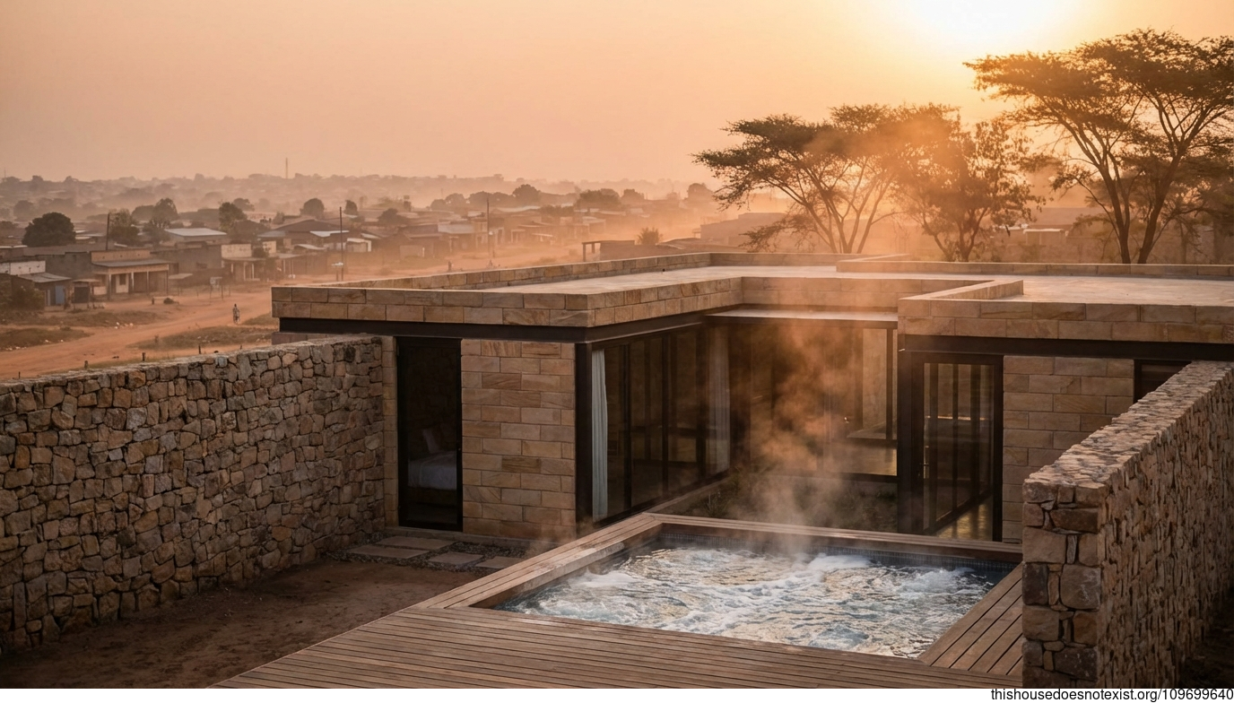 Mbuji-Mayi Sunset Minimalist Retreat