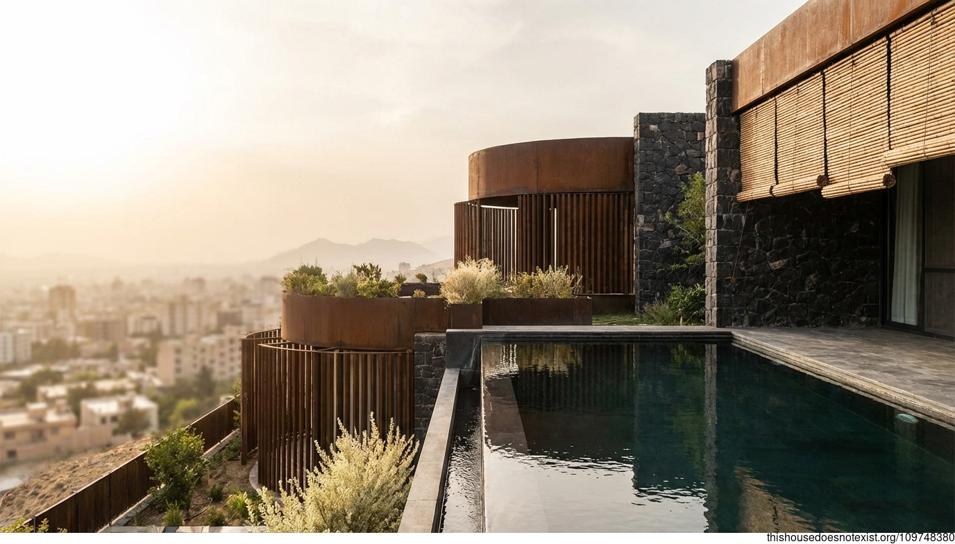 Shiraz Brutalist Corten Circle