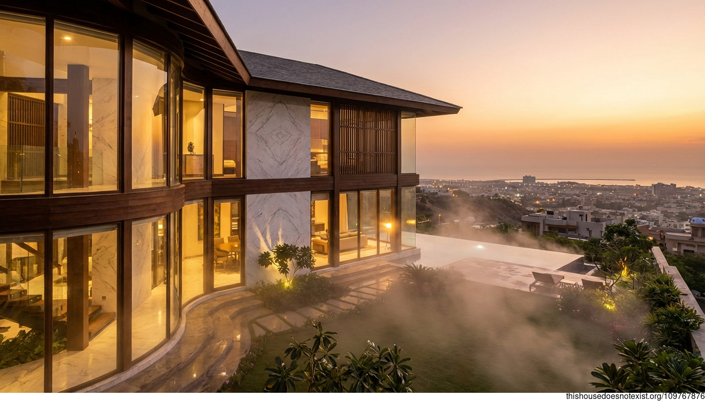 Japanese Sunset Curve in Karachi