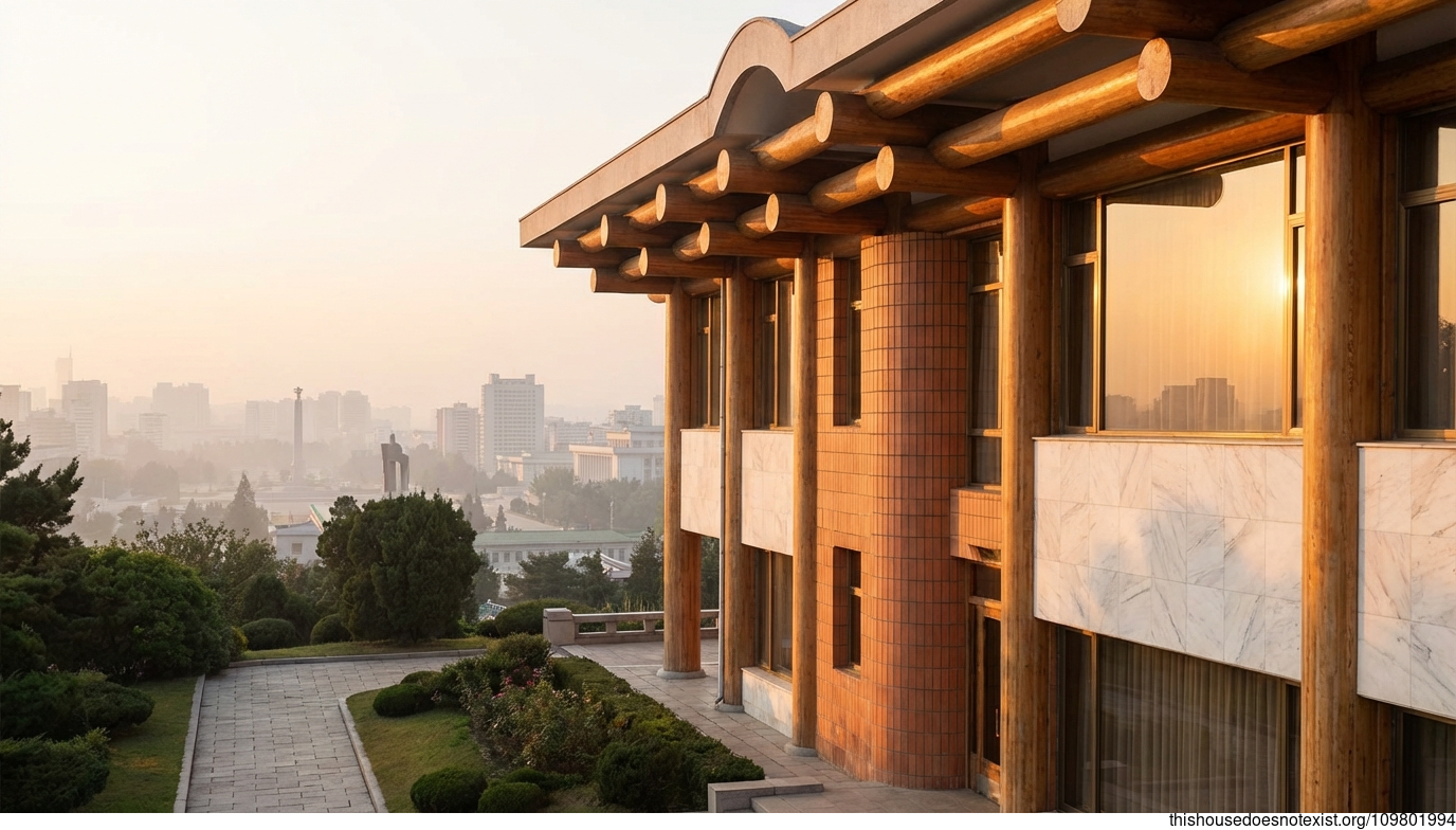 Pyongyang Deco Sunset Circle