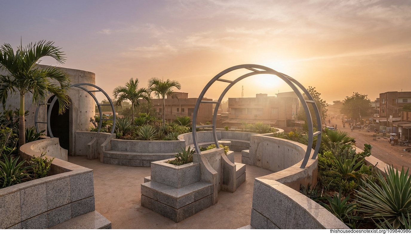 Ouagadougou Deco Sunset Circle