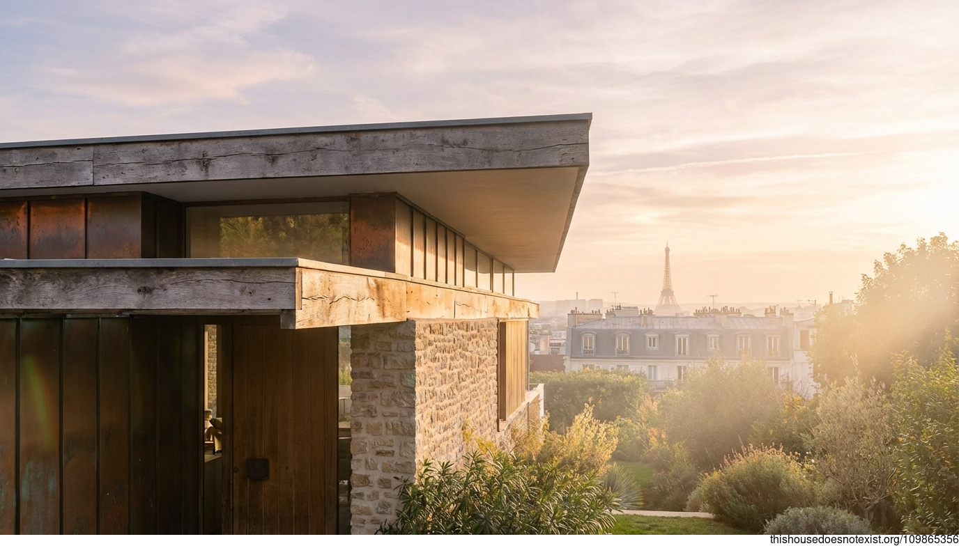 Paris Timber Sunset Minimalist