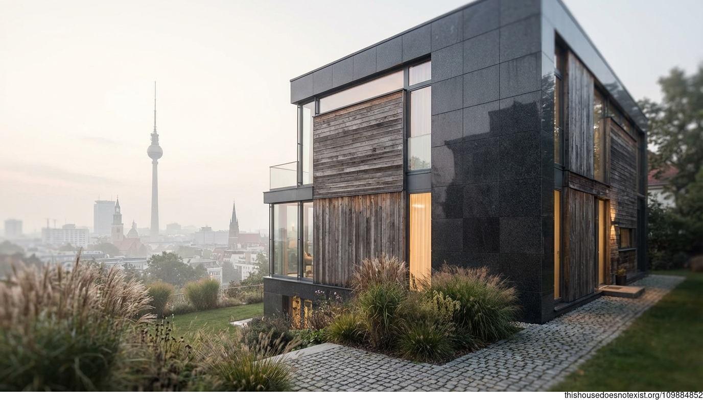 Berlin Granite Timber Facade Collage