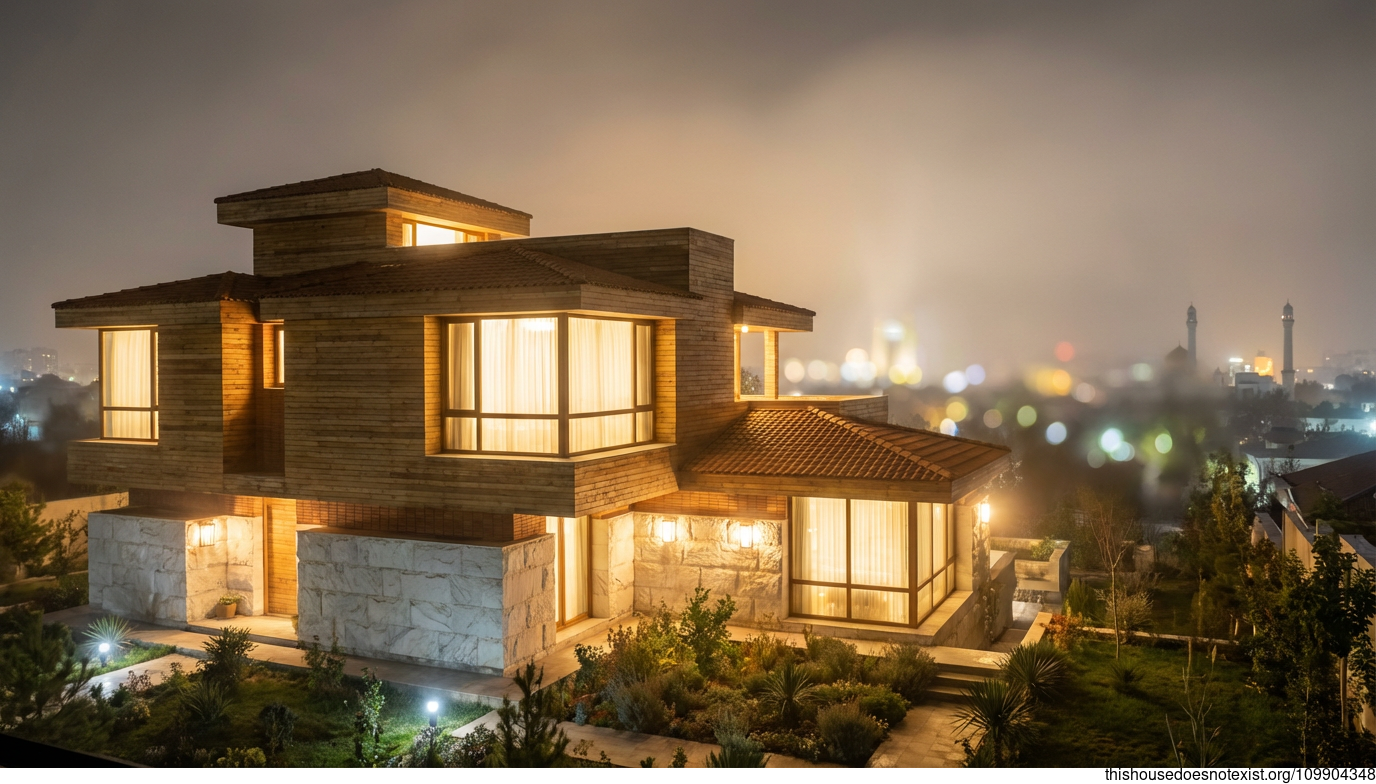 Tashkent's Cedar Terracotta Nocturne