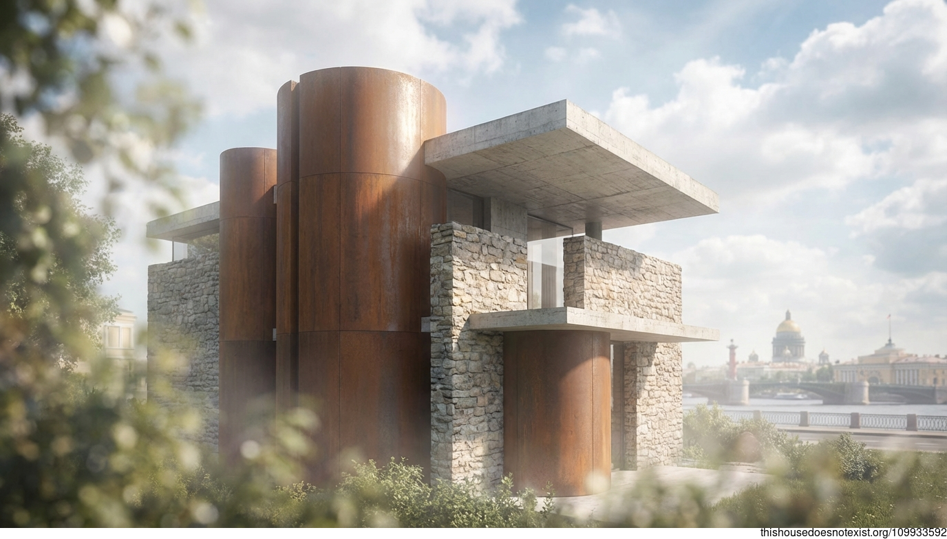 Corten Circle in Petersburg Midday