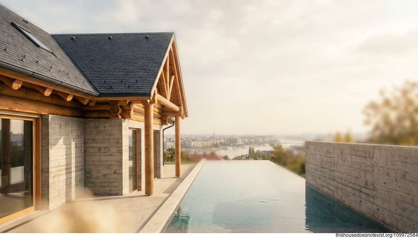 Budapest's Round Slate Infinity Retreat