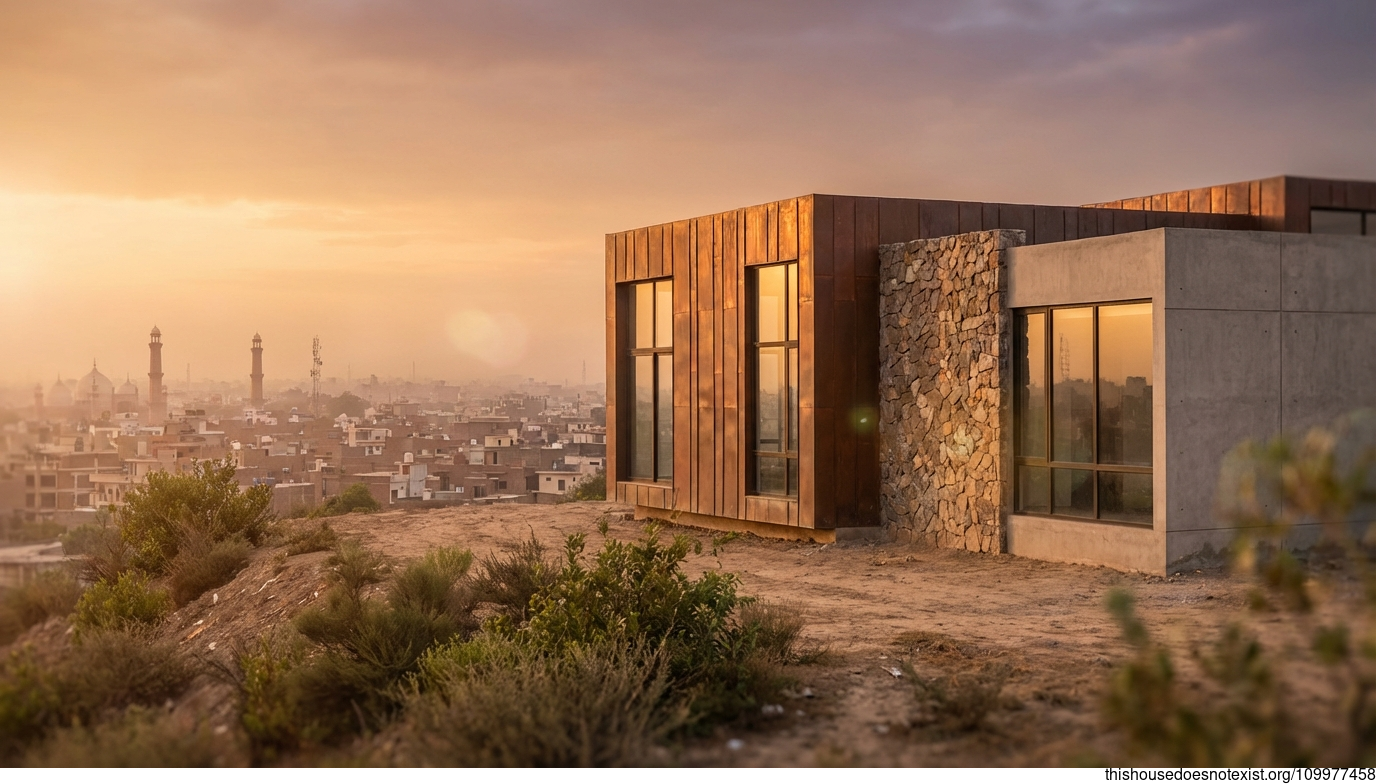 Scandinavian Copper Sunset in Faisalabad