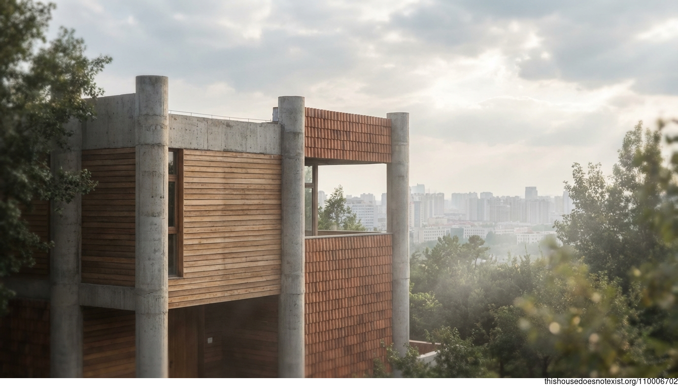 Brutalist Round Retreat