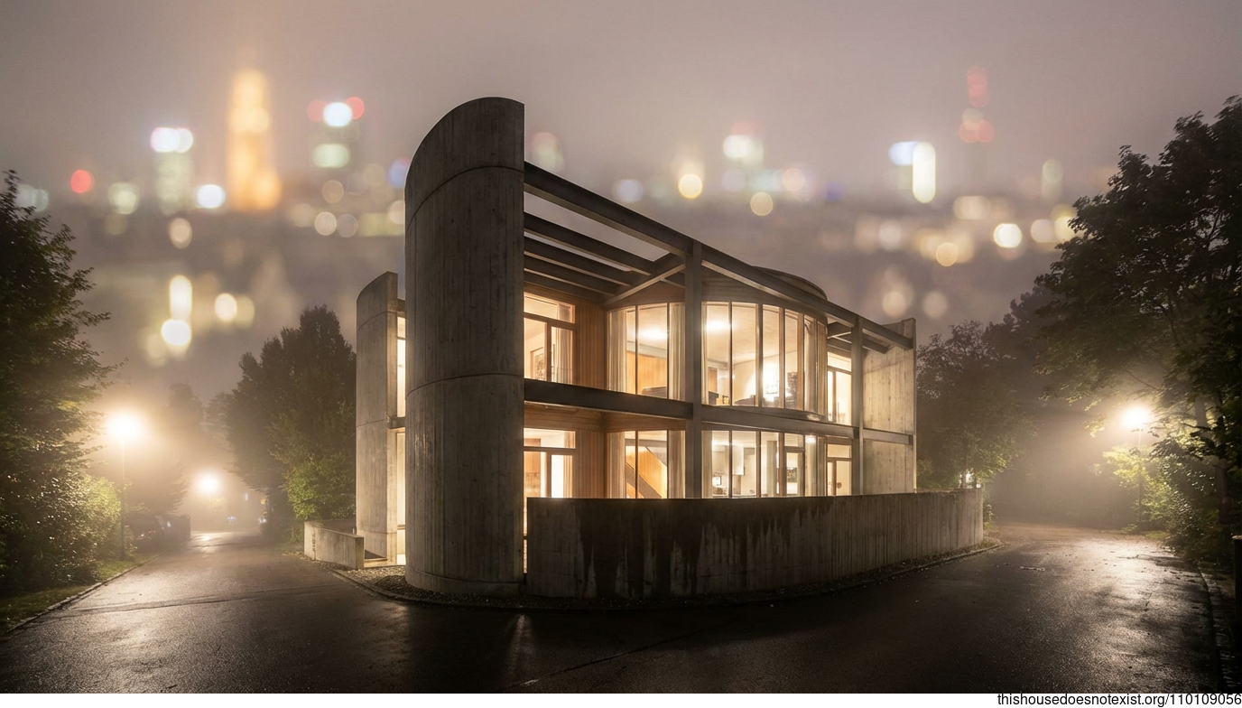 Munich Brutalist Night Curve