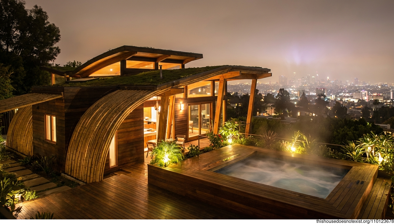 LA Night Eco Curves Jacuzzi Haven