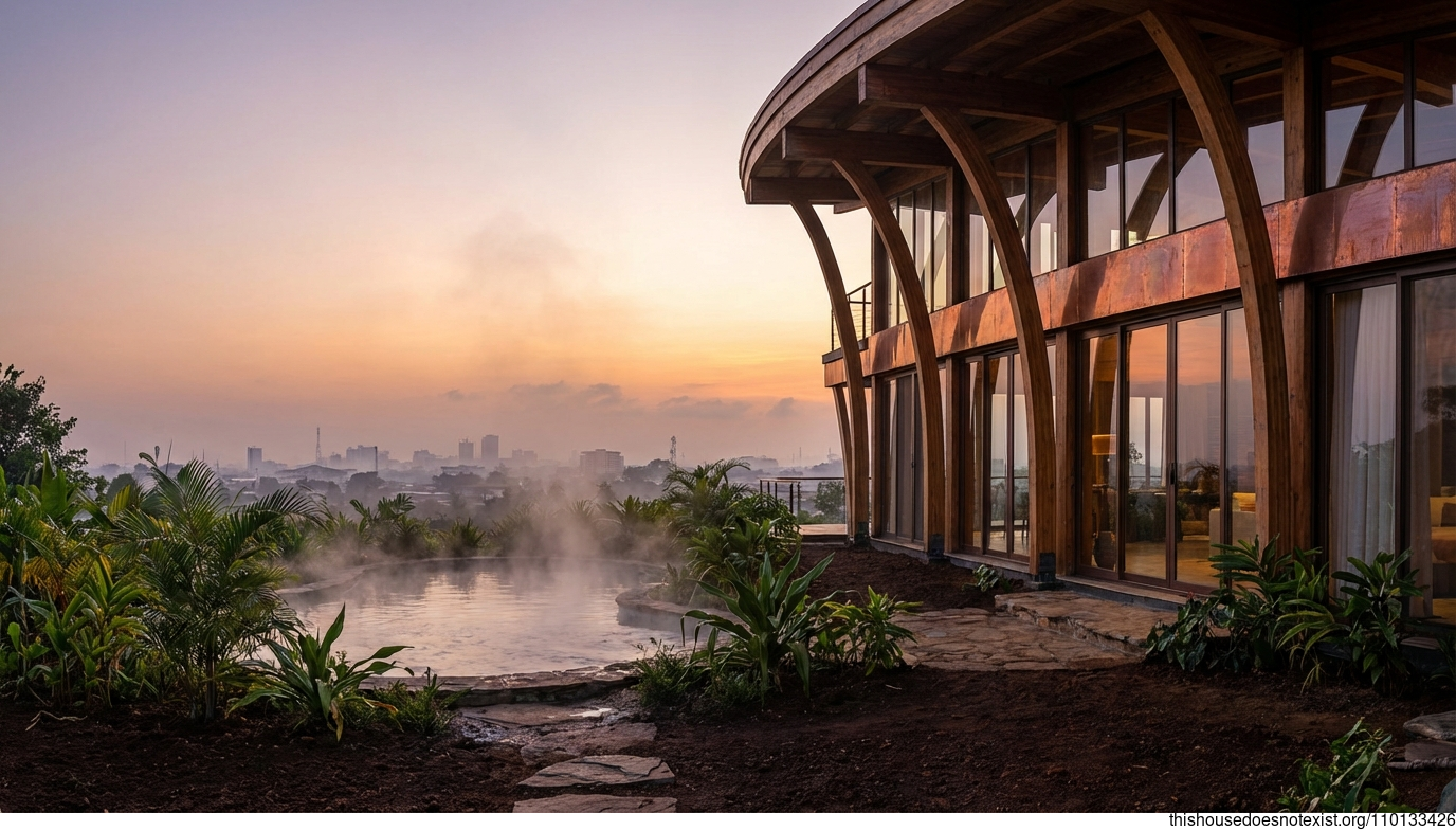 Curved Eco Haven at Sunrise Springs