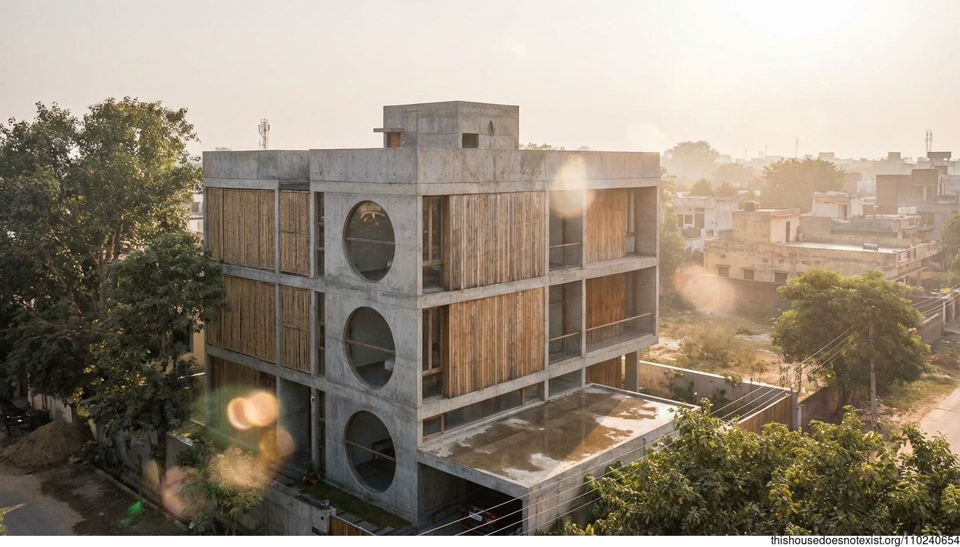 Kanpur Brutalist Concrete Haven