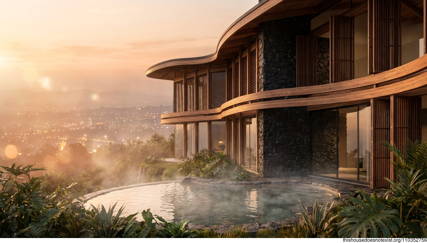 Tropical Timber Curves at Ethiopian Sunset