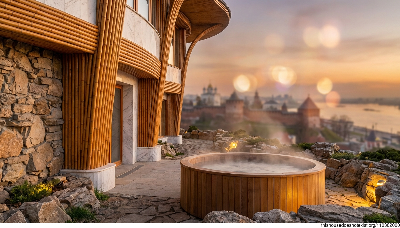 Nizhny Sunset Deco Bamboo Sanctuary