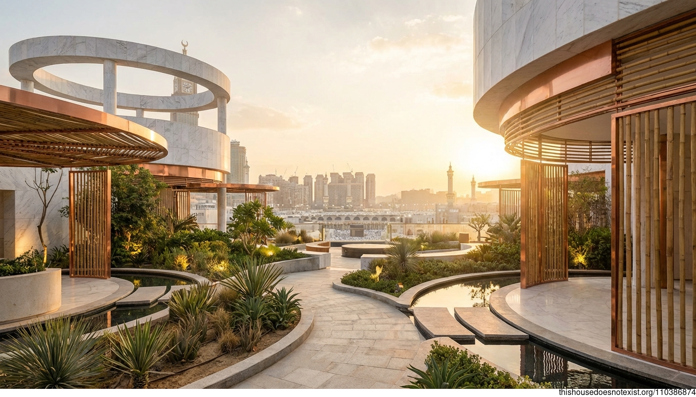 Mecca's Marble Sunset Sanctuary