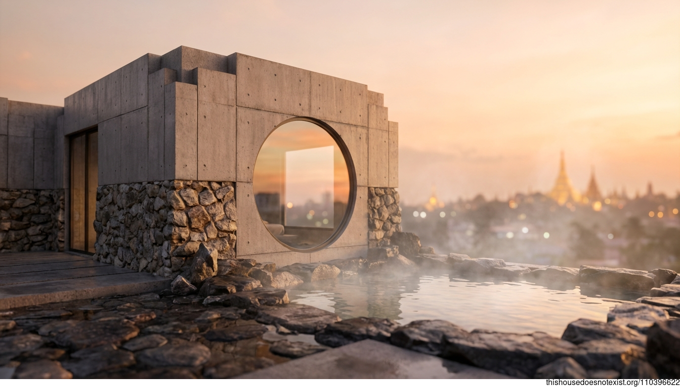 Circular Deco Spring Sanctuary, Yangon