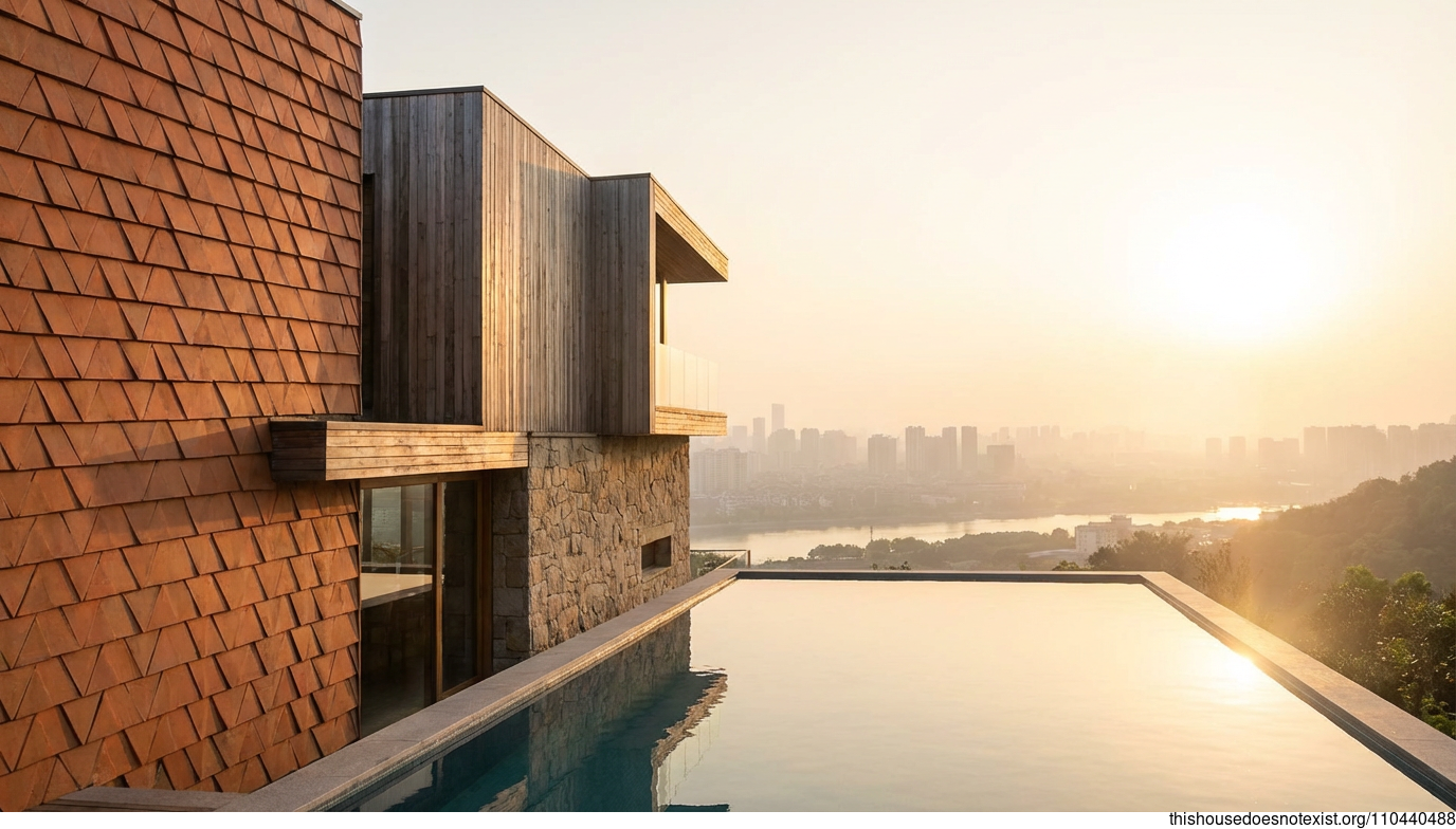 Ningbo Terracotta Triangle Sunset