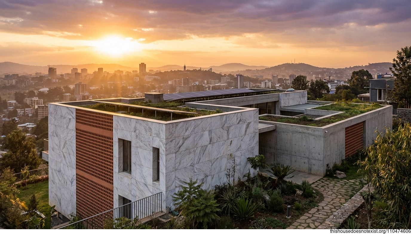 Eco-Marble Sunset in Addis