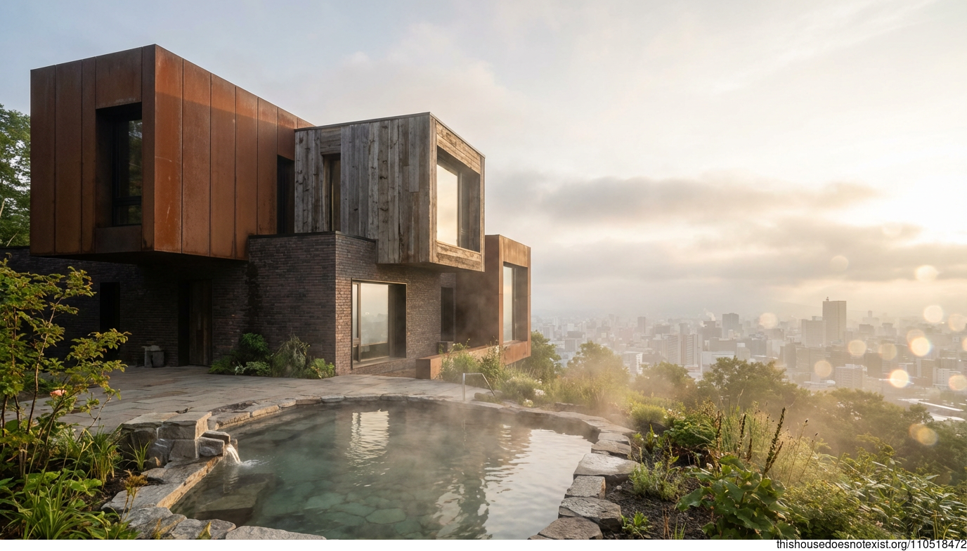 Brutalist Sapporo Sunrise Springs